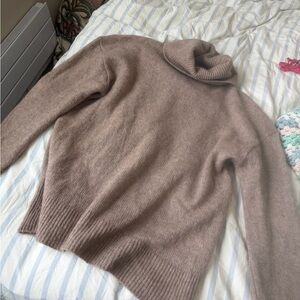 Rails Taupe Cashmere Silk Sweater